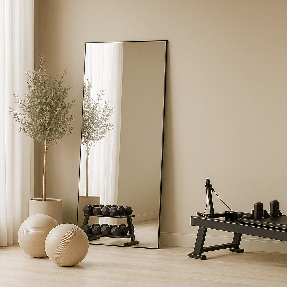 Bahrain Leaner Mirror - Black Yearn Mirrors 1