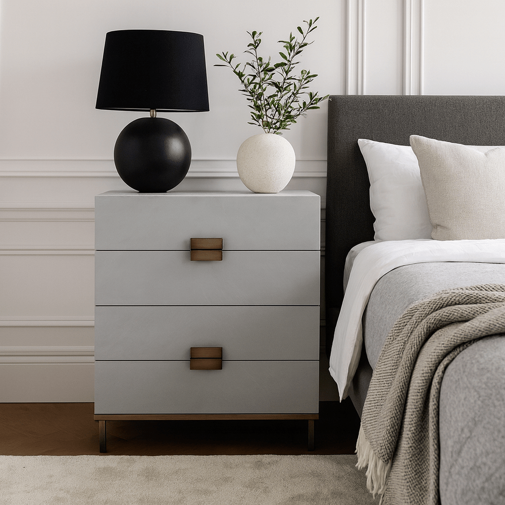 Lilly Wide 4 Drawer Chest of Drawers - Grey Twenty Ten 2