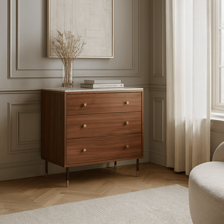 Willow 3 Drawer Chest of Drawers - Tobacco Walnut Twenty Ten 2