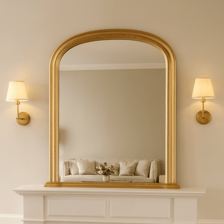 Yidu Arched Wall Mirror - Gold Yearn Mirrors 1