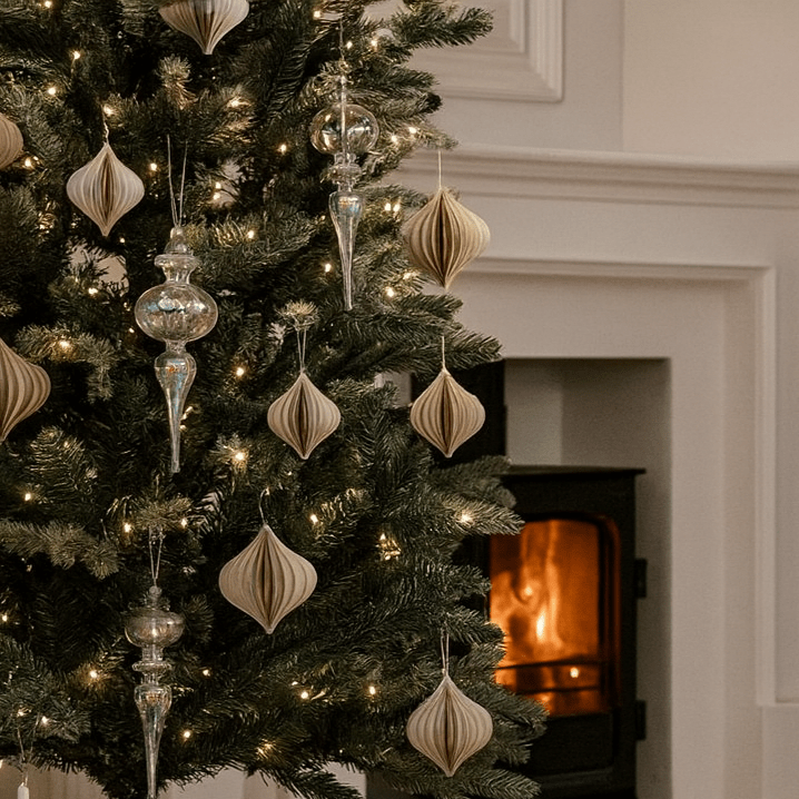 Juri Drop Lustre Set of 2 Baubles - Clear GalleryDirect 1