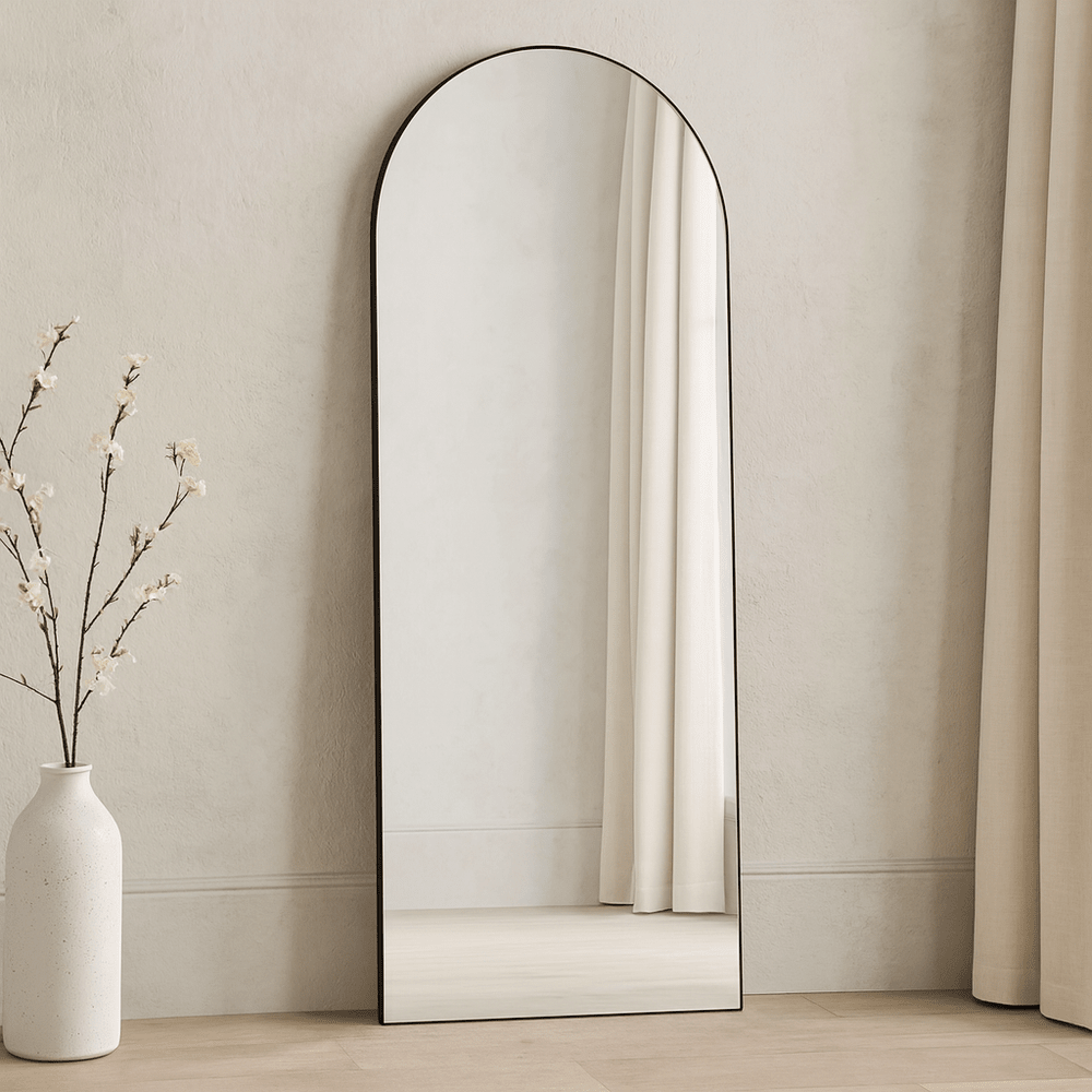 Cora Full Length Arched Mirror 150x60cm - Black Yearn Mirrors 1