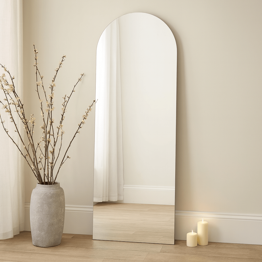 Cora Full Length Arched Mirror 150x60cm - Silver Yearn Mirrors 1