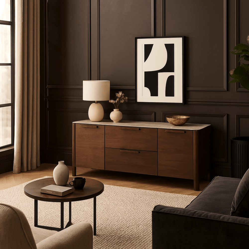 Willow TV Unit - Tobacco Walnut Twenty Ten 2