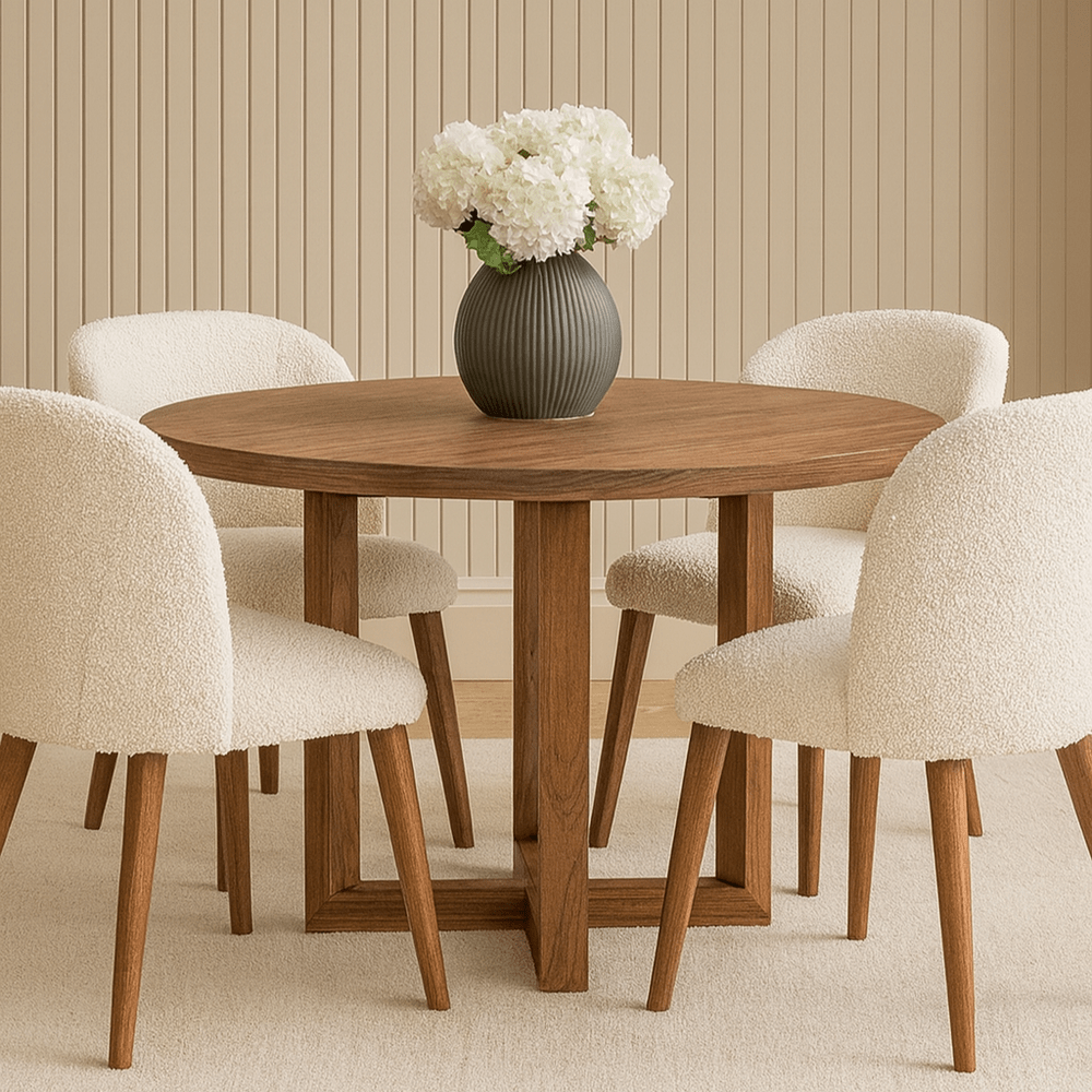 Iris 2 - 4 Seater Round Dining Table - Brown Twenty Ten 2