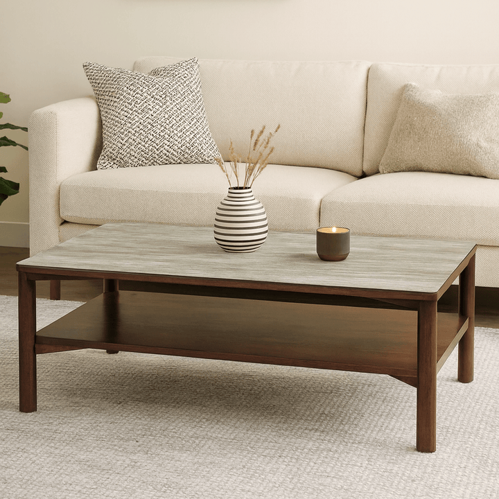 Willow Rectangular Coffee Table - Tobacco Walnut Twenty Ten 2