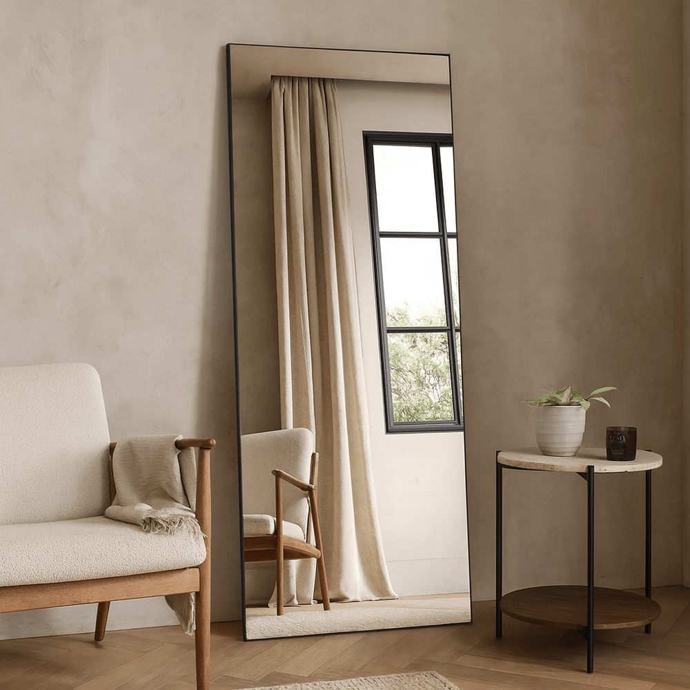Minimal Full Length Mirror 170x80cm - Black Yearn Mirrors 1