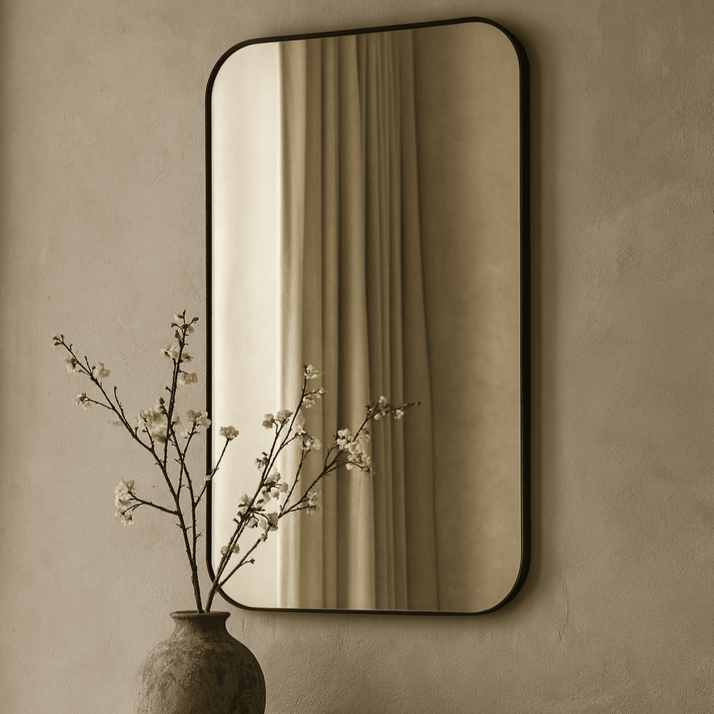 Antigua Wall Mirror - Black Yearn Mirrors 1