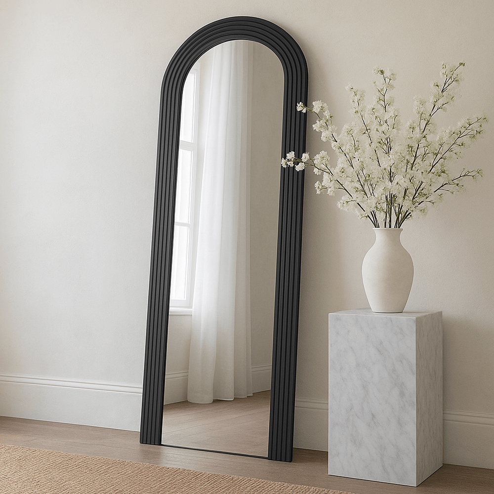 Atlas Arch Full Length Mirror - Black Yearn Mirrors 1