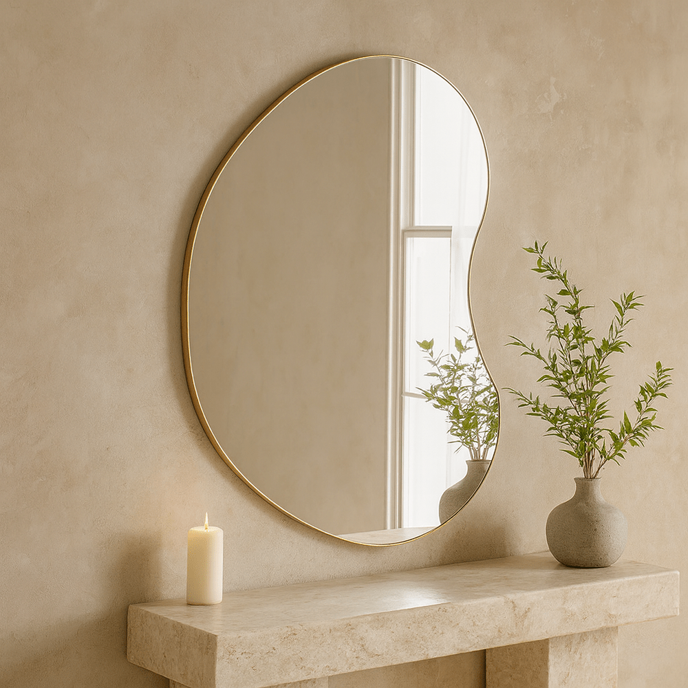 Oman Pebble Wall Mirror - Gold Yearn Mirrors 1