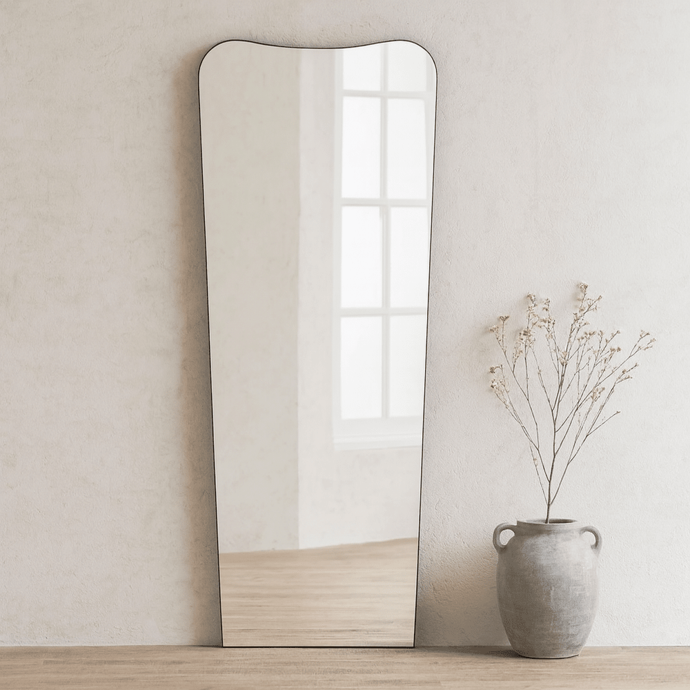 Irregular Full Length Mirror 168x76cm - Black Yearn Mirrors 1