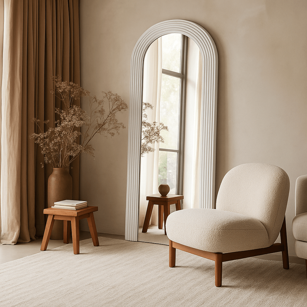 Atlas Arch Full Length Mirror - White Yearn Mirrors 1