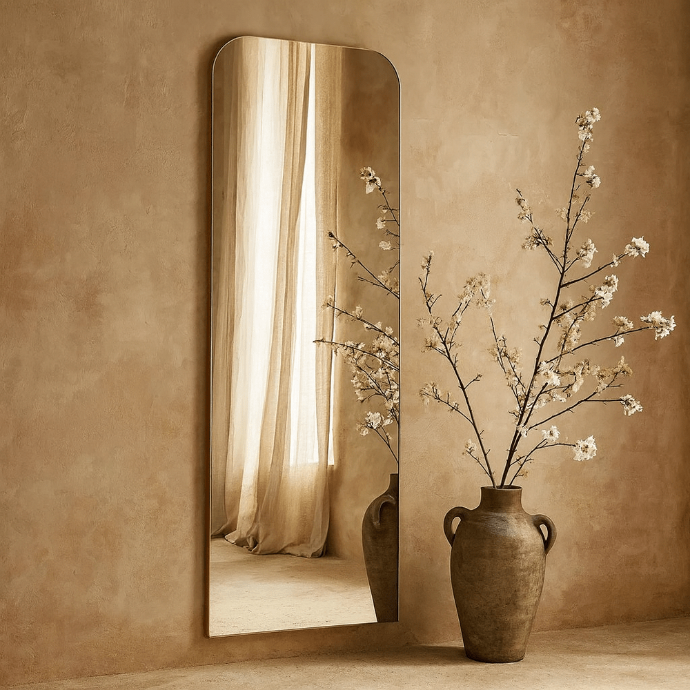 Rada Full Length Mirror 170x70cm - Gold Yearn Mirrors 1