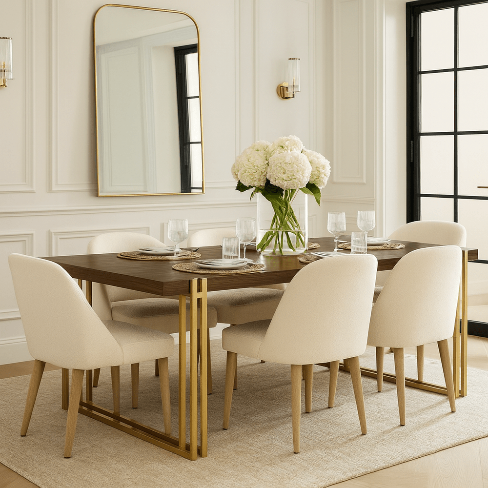 Winchester Rectangular Dining Table - Walnut Finish BerkeleyDesigns 2