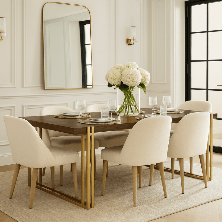 Winchester Rectangular Dining Table - Walnut Finish BerkeleyDesigns 2