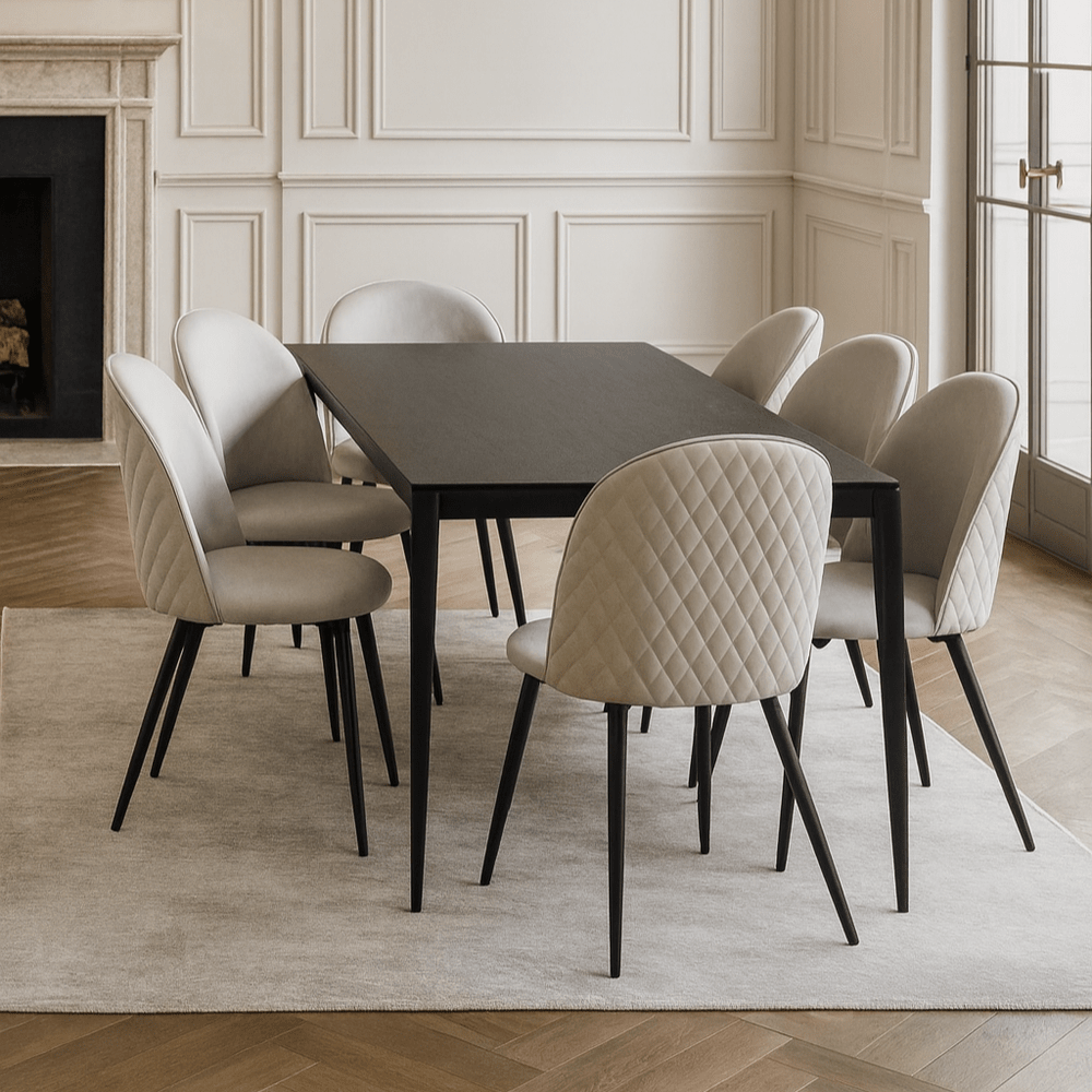 Soho Set of 2 Dining Chairs - Cream BerkeleyDesigns 2