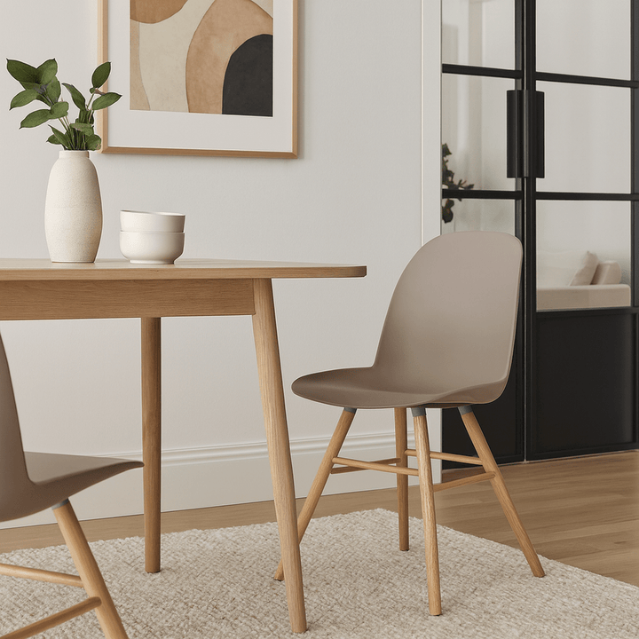 Albert Kuip Set of 2 Dining Chairs - Taupe Zuiver 2