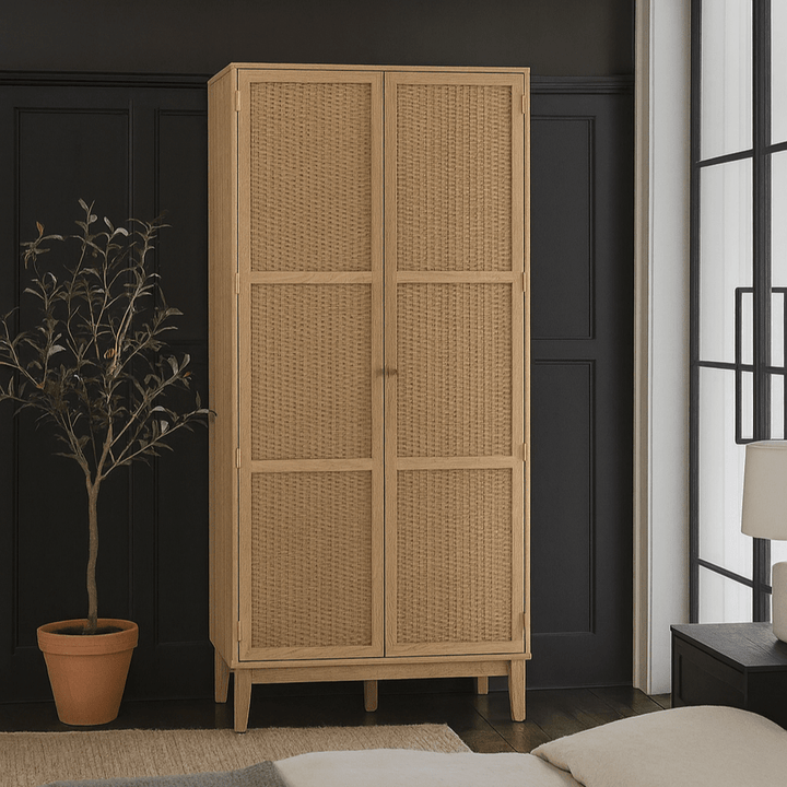 Lyon 2 Door Wardrobe - Oak LPD Home 2