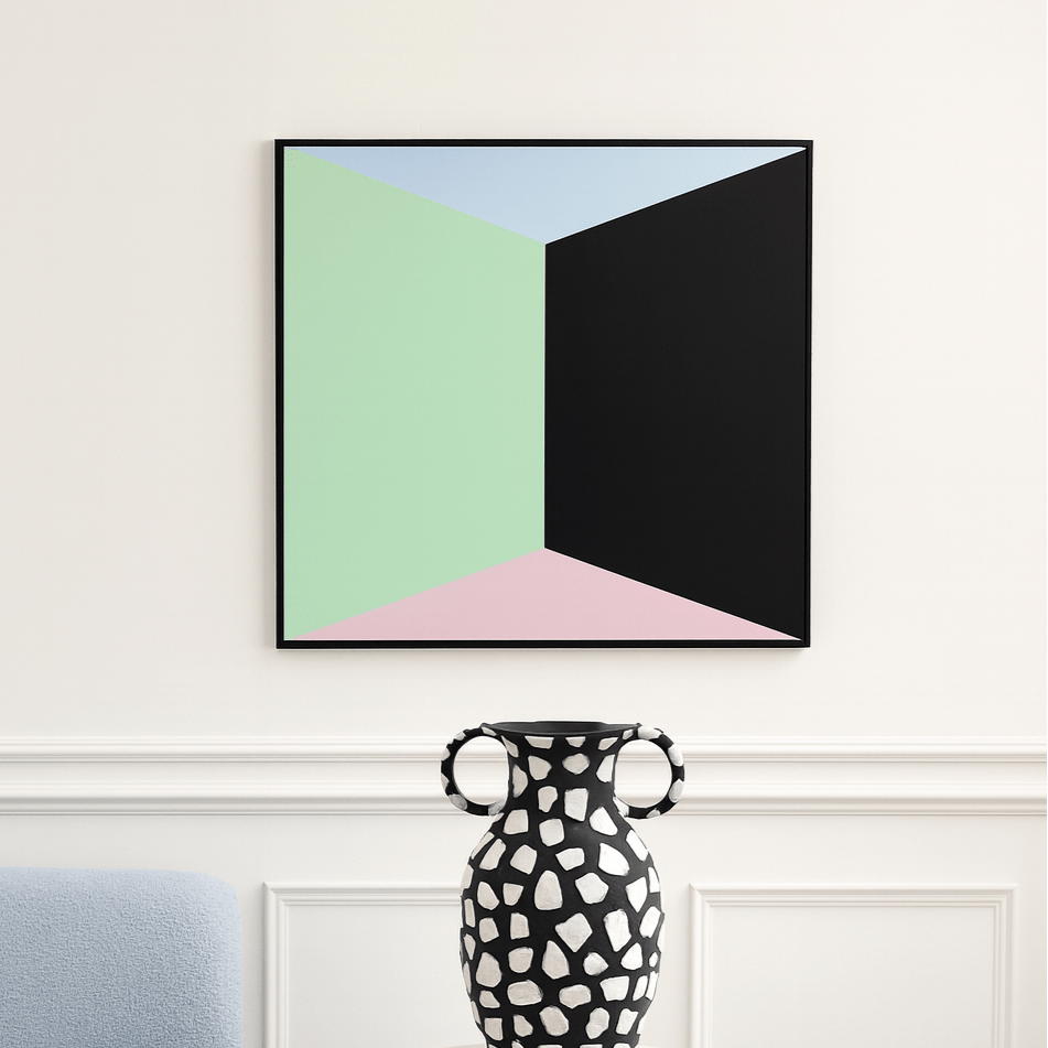 Polychrome Expression III Oil on Canvas Painting
