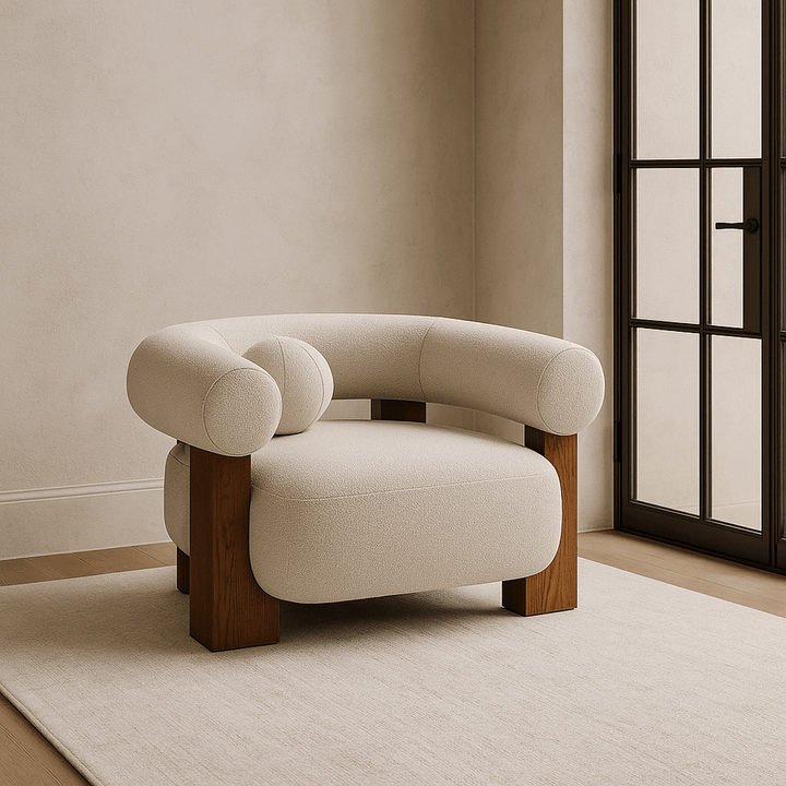 Epic Occasional Chair - Boucle Sand & Classic Brown LiangAndEimil 2