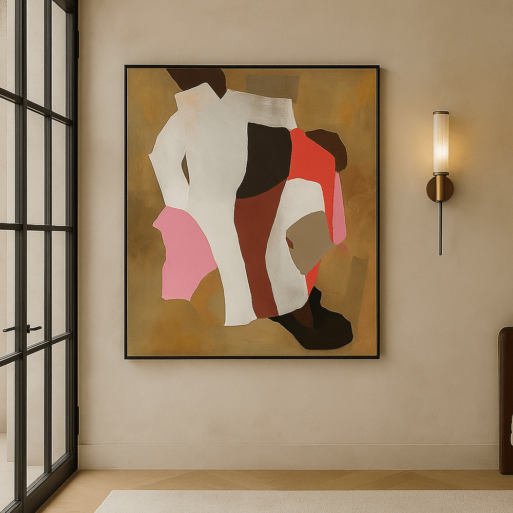 Layers of Light Oil Painting - Earthy Terracota & Pink LiangAndEimil 2