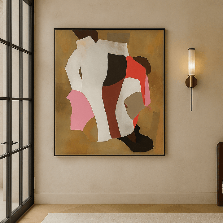 Layers of Light Oil Painting - Earthy Terracota & Pink LiangAndEimil 2