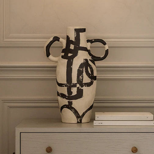 Yang Ceramic Vase - Black & White LiangAndEimil 2