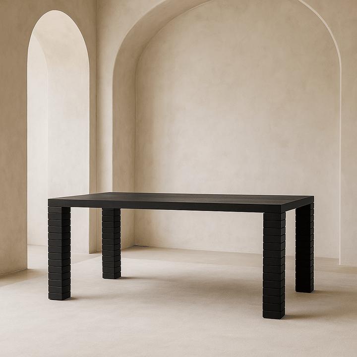 Pasca Rectangular Dining Table - Black