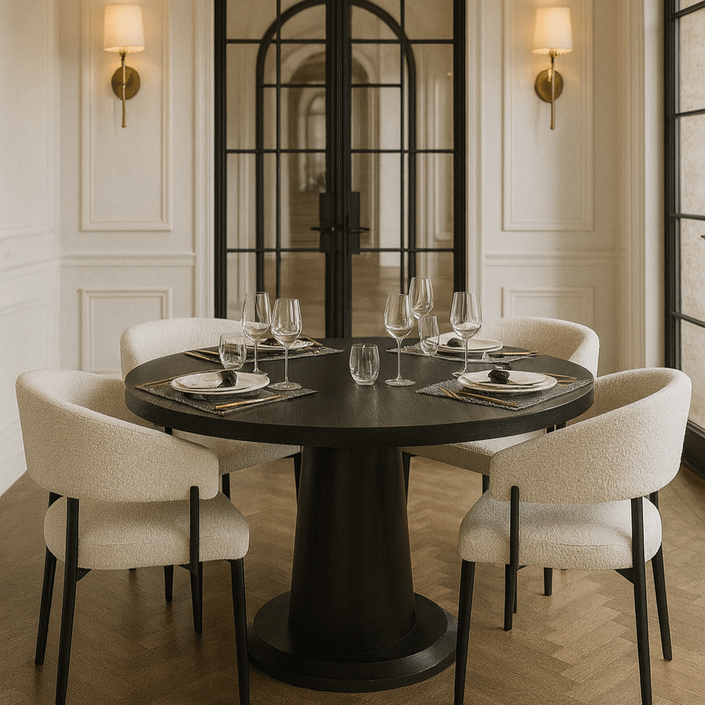 Ancora 4 Seater Round Dining Table 120cm