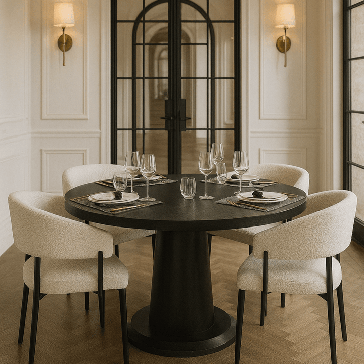 Ancora 4 Seater Round Dining Table 120cm