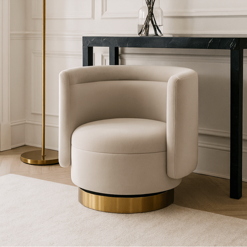 Studio 21 Chair - Kaster Pebble Velvet LiangAndEimil 2