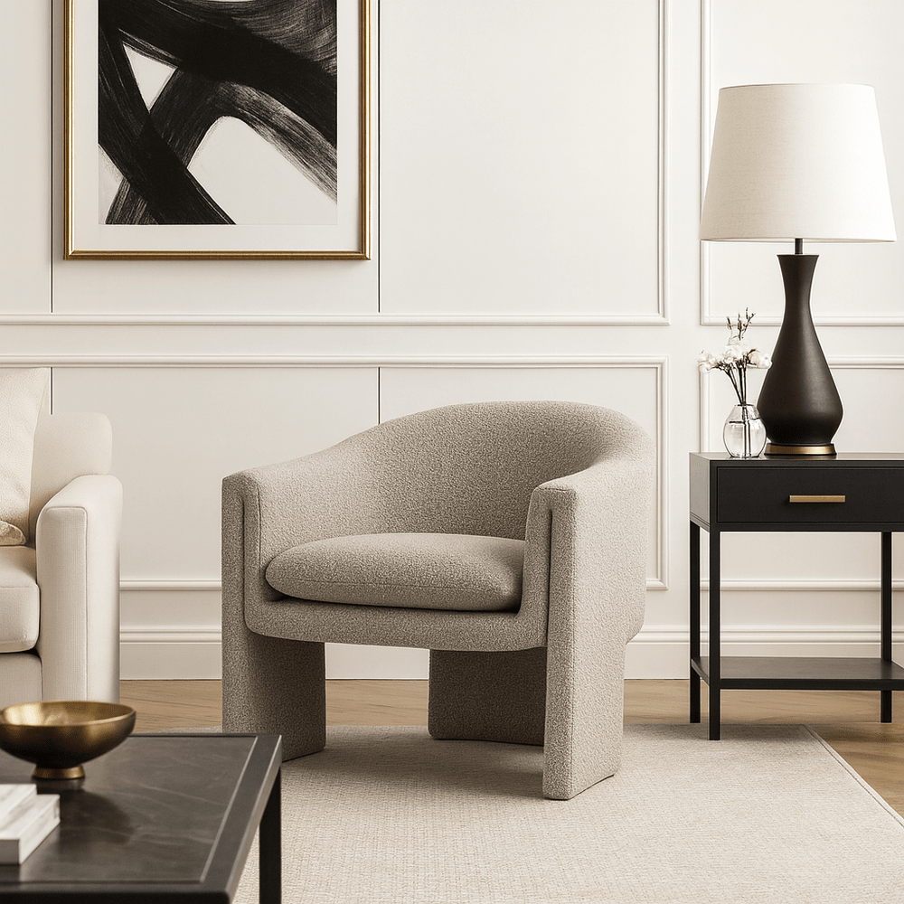 Iconic Occasional Chair - Boucle Taupe LiangAndEimil 2