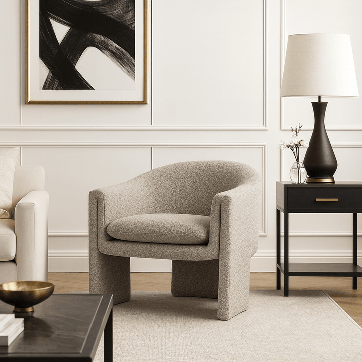 Iconic Occasional Chair - Boucle Taupe LiangAndEimil 2