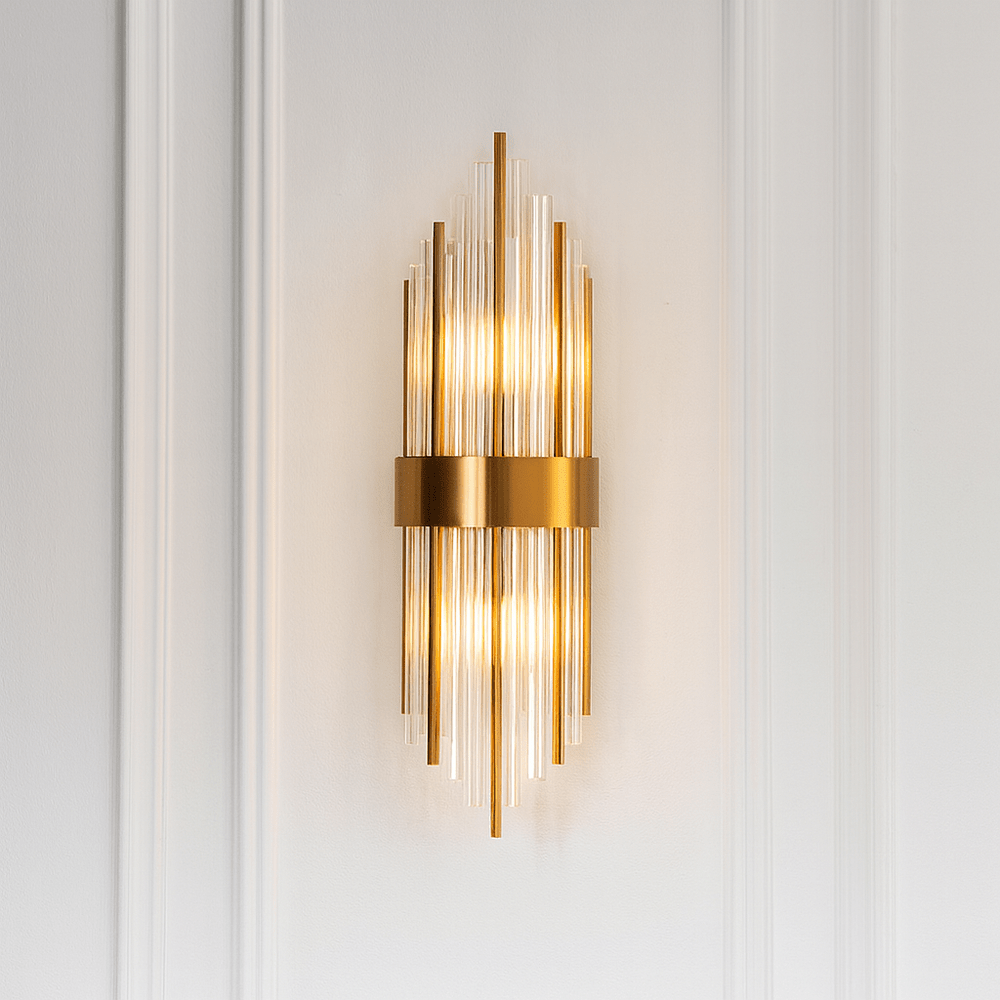 Clarins Wall Lamp - Brass & Clear LiangAndEimil 2