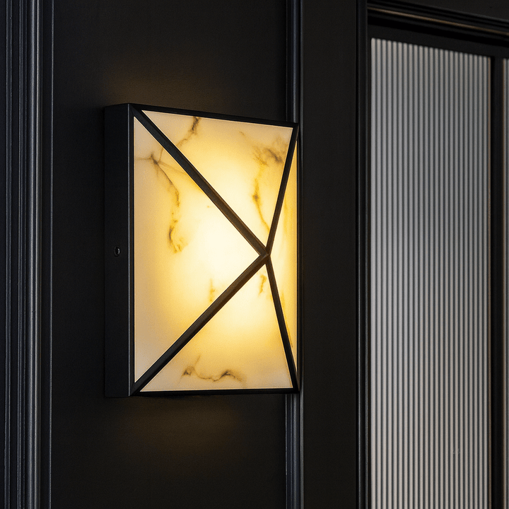 Abacus Wall Lamp - Black & Alabaster Effect LiangAndEimil 2
