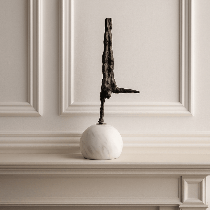 Handstand Marble Sculpture - Dark Bronze LiangAndEimil 2
