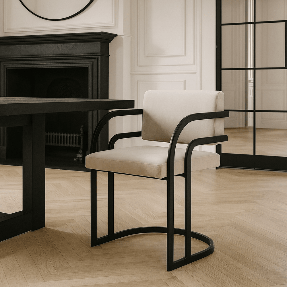 Dylan Dining Chair - Gainsborough Ash Grey Velvet LiangAndEimil 2