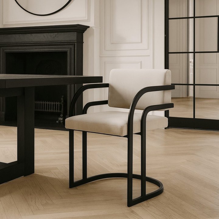 Dylan Dining Chair - Gainsborough Ash Grey Velvet LiangAndEimil 2