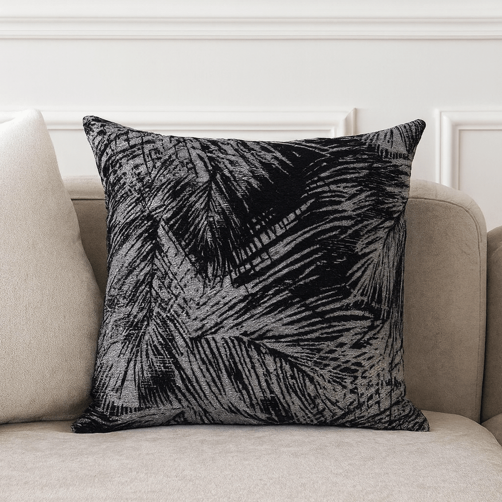 Palmbeach Pillow - Black & Silver LiangAndEimil 2