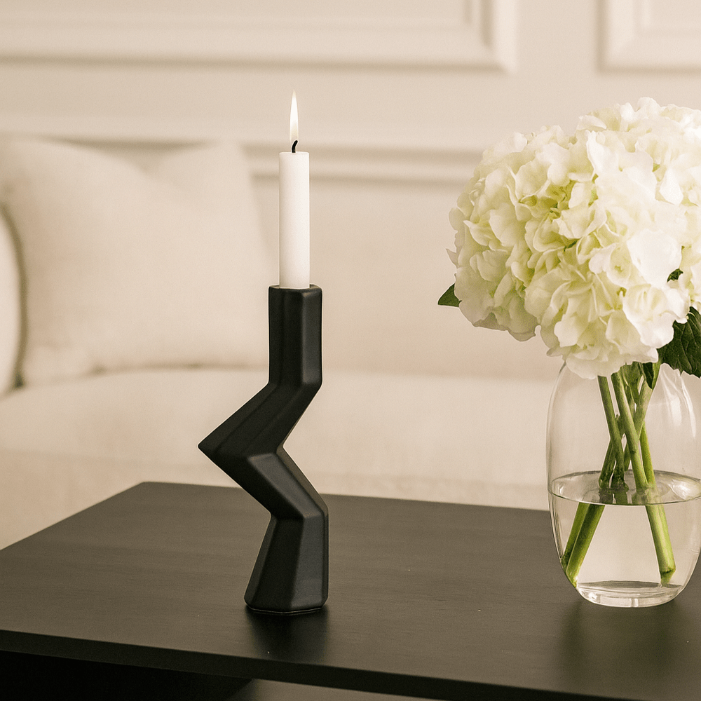 Galantis II Candle Holder - Black LiangAndEimil 2