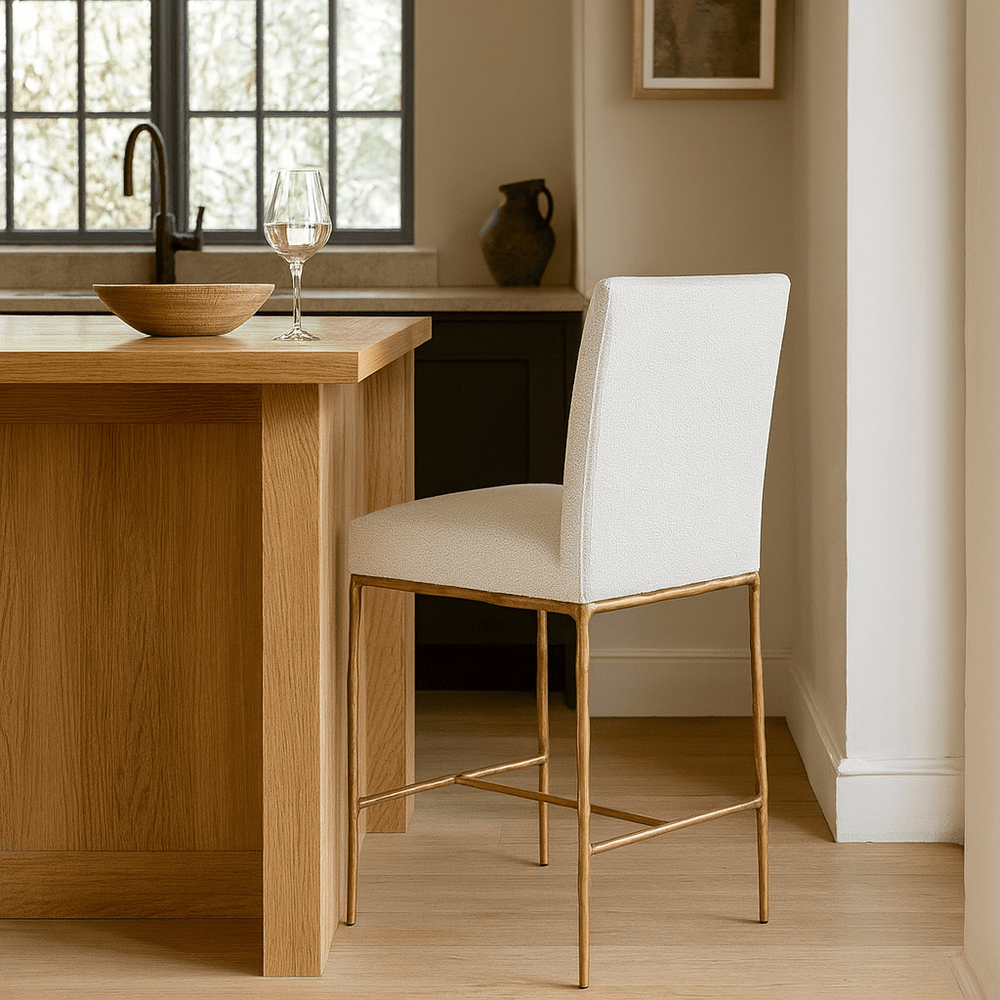 Sloane Counter Stool - Aged Brass Keiichi 2