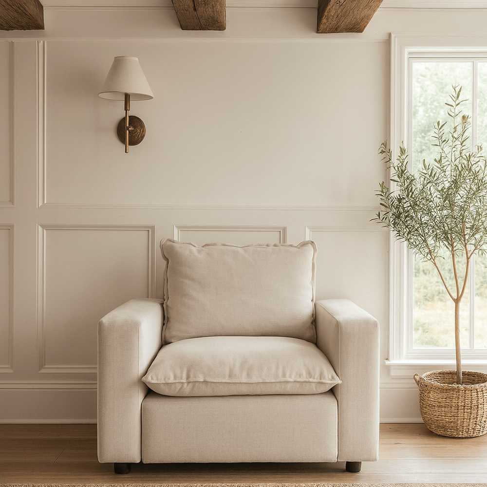 Bicester Recliner Armchair - Cream Keiichi 2