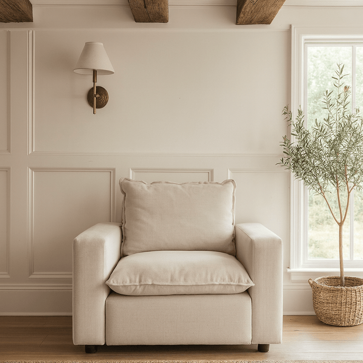 Bicester Recliner Armchair - Cream Keiichi 2