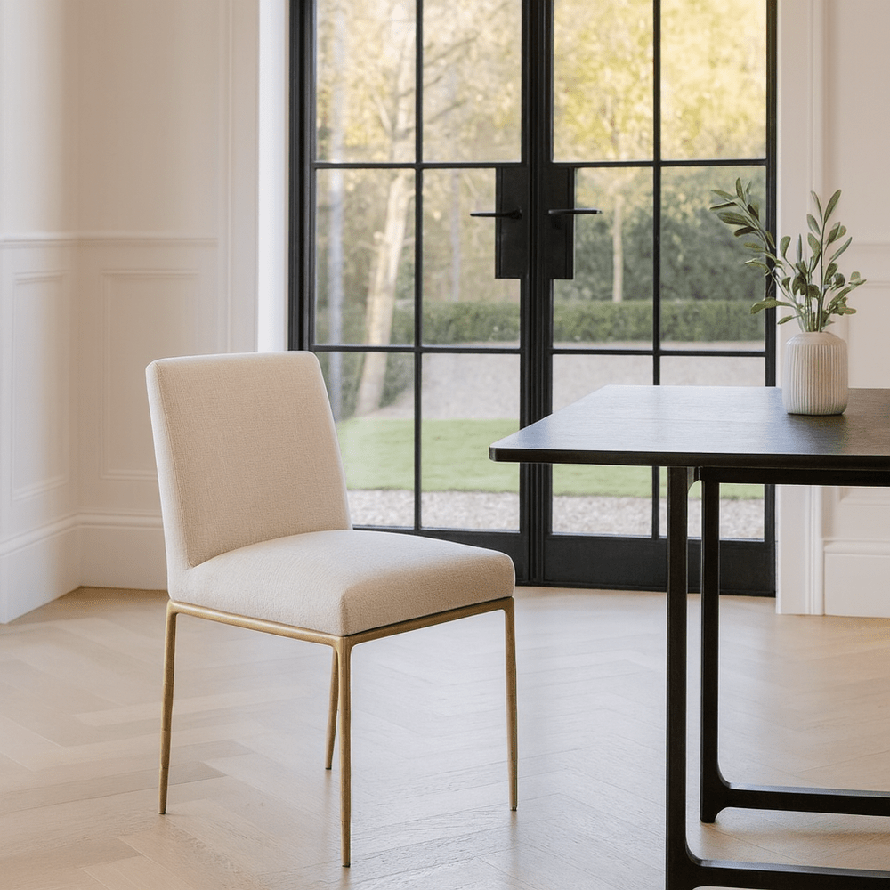 Sloane Dining Chair - Aged Brass Keiichi 2