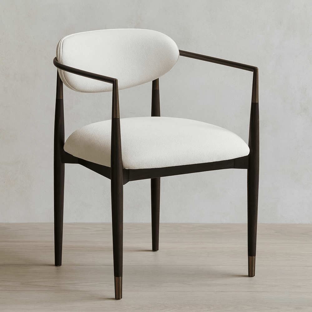 Soho Dining Chair - Walnut & Bronze Keiichi 2