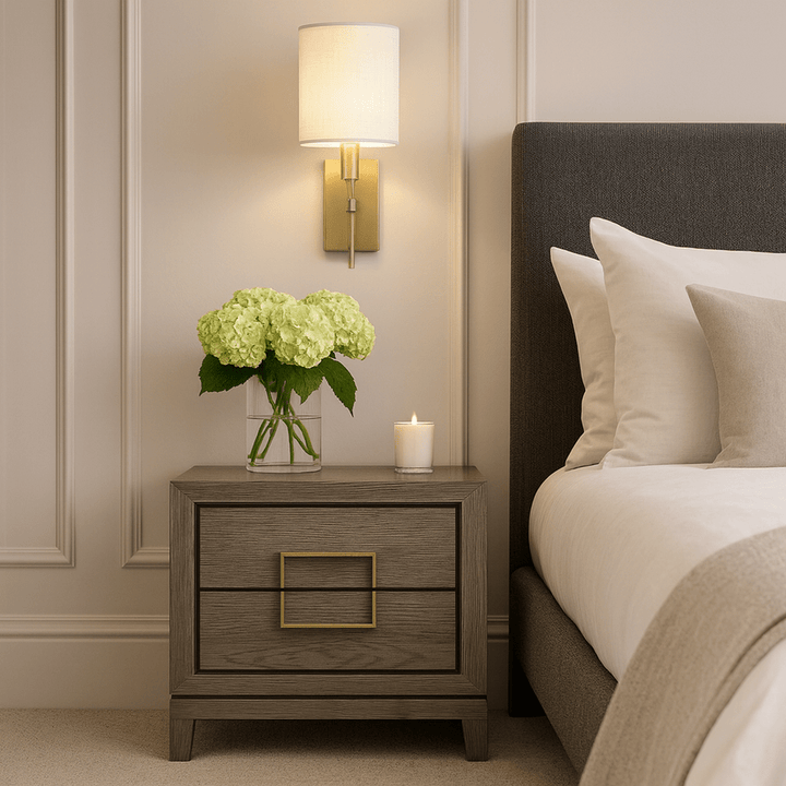 Lucca Bedside Cabinet - Taupe BerkeleyDesigns 2