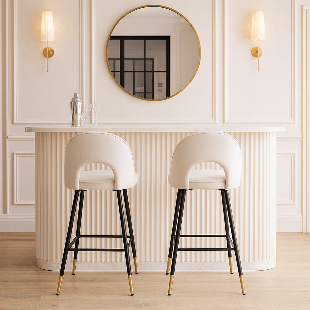 Hoxton Bar Stool - Cream BerkeleyDesigns 2