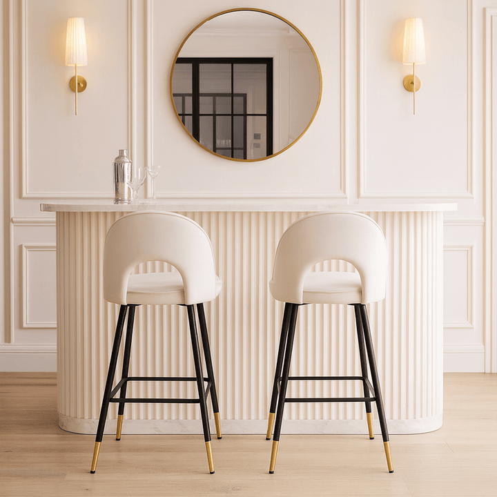 Hoxton Bar Stool - Cream BerkeleyDesigns 2