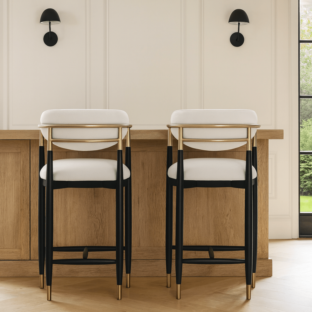 Soho Counter Stool - Ebony & Brass Keiichi 2