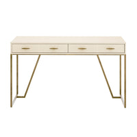 DI Designs Hampton Desk - Ivory Shagreen